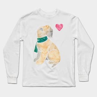 Watercolour Soft Coated Wheaten Terrier dog Long Sleeve T-Shirt